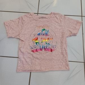 4/$30 New Looney Tunes Cropped Tee - Size Medium (Youth)
